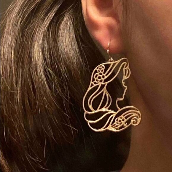 Y2K Princess Aurora Sleeping Beauty Fairycore Mythical Earrings - Picture 4 of 6